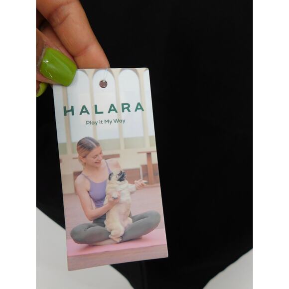 NWT Halara Women's Black High Waisted Split Bodycon Midi Skirt Size Large - Picture 7 of 7